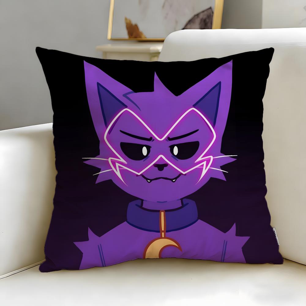 Fodera per Cuscino Personaggio Cartone Animato Popolare Catnap Morbida e Facile da Lavare – Versatile per Divano, Letto, Viaggio e Ufficio