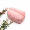 Soft Plush Cosmetic Bags Large Capacity Heart Pillow Makeup Case Lipstick Eysshadow Organizer Top-handle Phone Pencil Bags