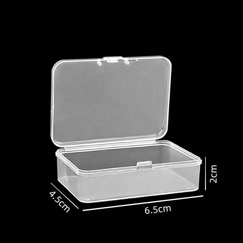 PP-Transparentbox, rechteckige Flip-Aufbewahrungsbox, quadratische Verpackungshülle, runde Blisterbox, Zubehör, Organisation der Produktverpackung