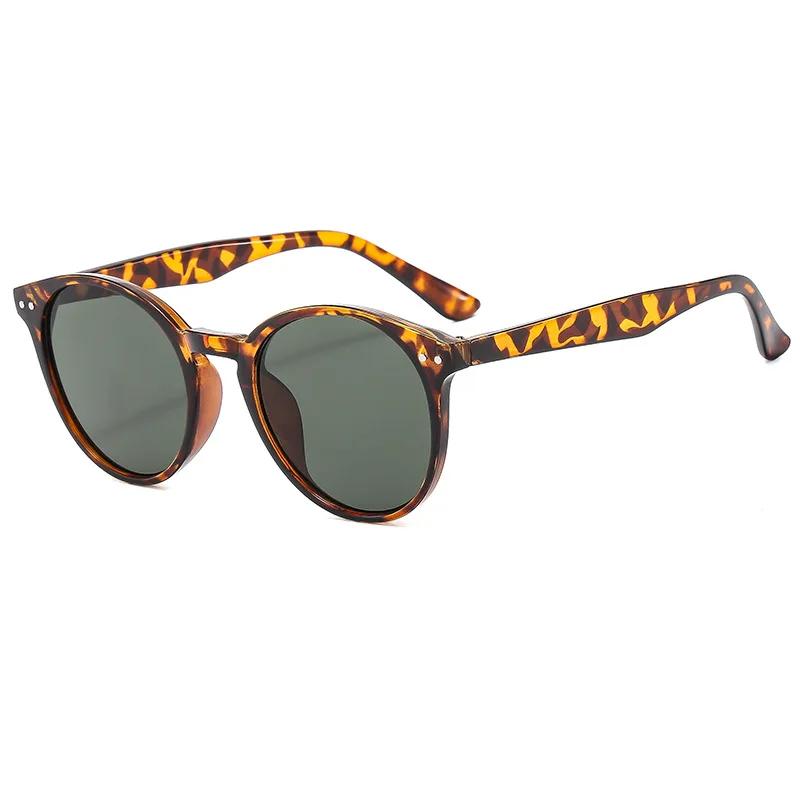 Travel Stylish Stylish Elegant Sunglasses Male Female Designer Plain Retro Round Sun Eyewear Male Female Sun Eyewear