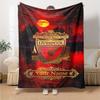 Liverpool Customize Text Blanket Throw Customizable Blanket Ultra-Soft Perfect for Livingroom Picnics Office Chair Chair Four Seasons Multipurpose