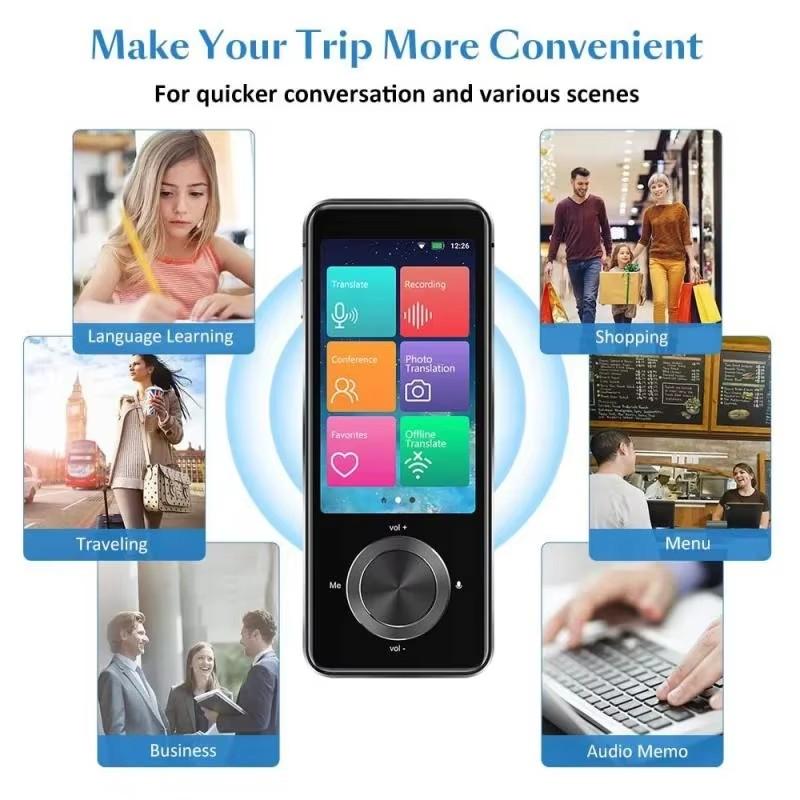 New M9 Instant Voice Translator Portable Language In Real-time Smart Translation 16Offline Language Simultaneous Interpretation for Travel and Study