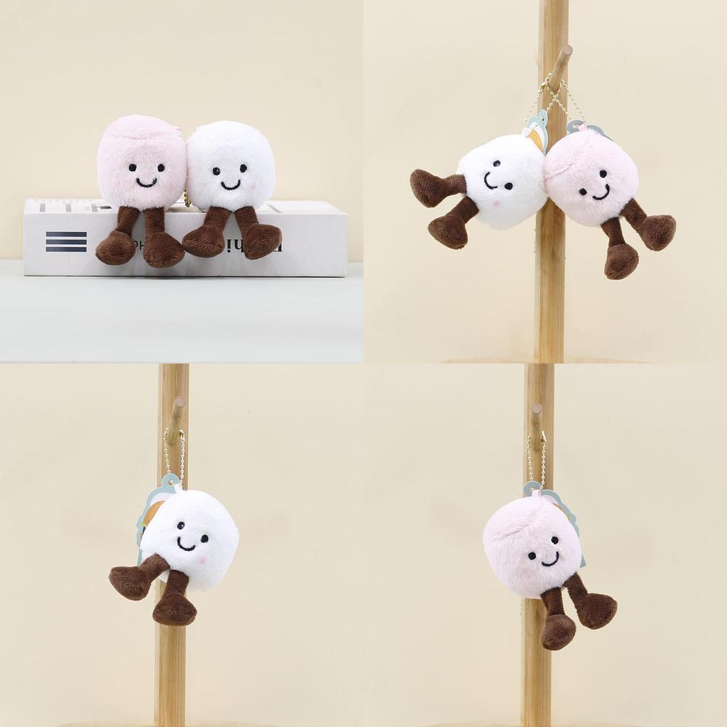 Plush Cotton Candy Keychain With Cute Animal Design For Kids Gifts
