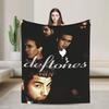Deftones Alternative Metal Band Flannel Blanket Girls Warm Cozy Throw Blanket Winter Living Room Bedspread Sofa Bed Cover