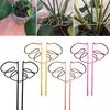 Suporte para plantas em formato de Monstera, resistente à ferrugem e corrosão, instalação simples, suporte para plantas em vasos, estaca de suporte em formato de flor, pilha