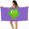 Serviette de plage Hibou Duolingo Duo Microfibre Douce Séchage Rapide Absorbante Serviettes Rapides Pour Piscine
