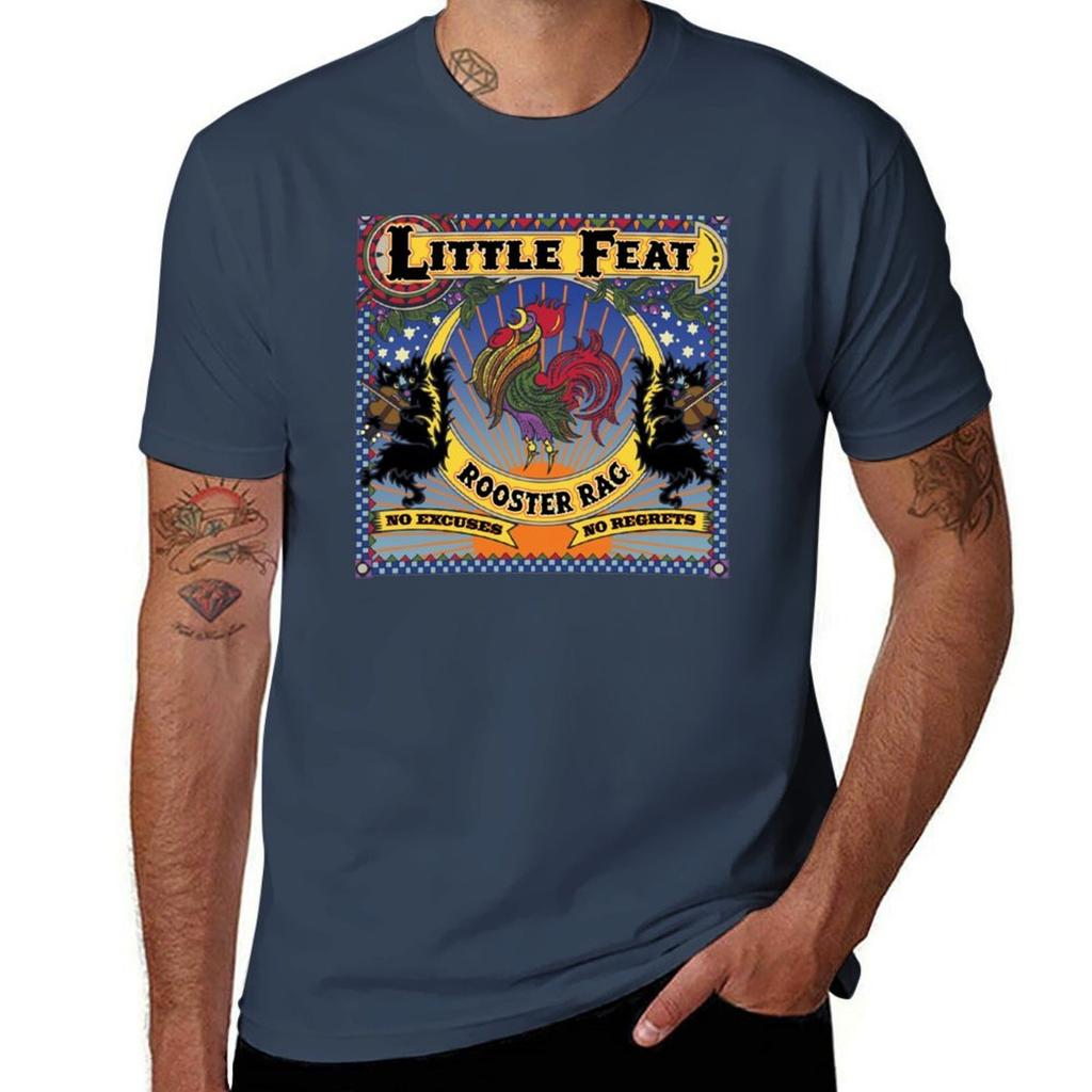 Graphic Little Feat 1970 Band Music Rock N Roll Tshirt Daily Wear Plain Short Sleeve Shirt