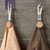 4Pcs Braided Towel Hanging Clips Cotton Loop Wear-resistant Small Woven Rope Clamps Space Saving Convenient Hand Towel Hanger
