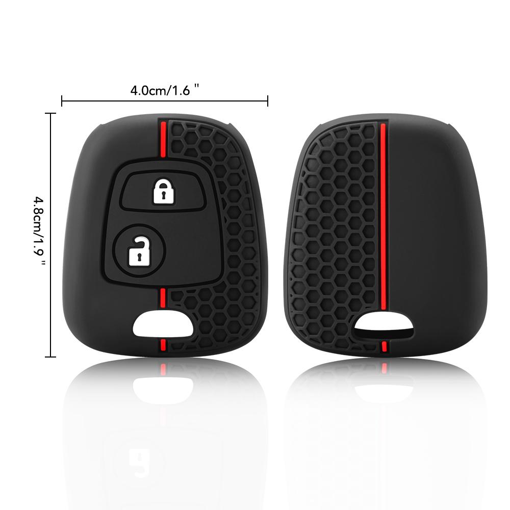 Etui na kluczyk samochodowy Pokrowiec Obudowa Dla Peugeot 107 206 307 207 406 408 Citroen C1 C2 C3 Berlingo Picasso Xsara Picasso Toyota Aygo