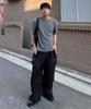 MAISON MINED Detachable Cotton Pants Black