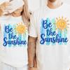 Be The Sunshine Shirt Comfort Colors® Summer Vacation Beach Bum Impasto Art Boho Sun Ocean Surf Holiday Happy Motivational Kindness Quote