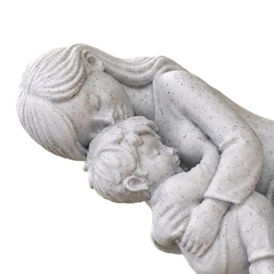 Yousheng 3D Printed Mother And Baby Figurines Ornaments, Nordic Style Warm Mother-Child Sculptures for Home Decor Entryway Bedroom Living Room