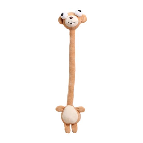 Long Neck Animal Plush Keychain Cute Monkey Tiger Chick Doll for Bags Backpacks Cute Big-Eye Design Funny Stress Relief Toy Birthday Gift for Kids