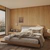 Boobest Brown Wood Grain Wallpaper 40cm X 3m Peelable Removable Thick Vinyl Decor