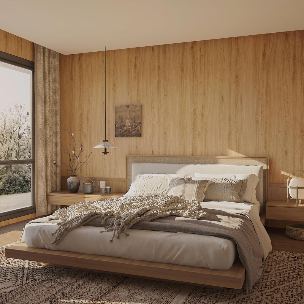 Boobest Brown Wood Grain Wallpaper 40cm X 3m Peelable Removable Thick Vinyl Decor