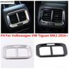 Car Rear Armrest Box Air Conditioning Outlet Vent Frame Cover Trim For Volkswagen VW Tiguan MK2 2016 -  Interior Accessories