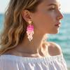Acrylic Ocean Themed Drop Earrings Personality Summer Jewelry Fashion Starfish Charm Earrings Gift