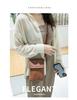 Guangzhou Dames Crossbody Telefoontas van Gestructureerd Leer met Verstelbare Riem