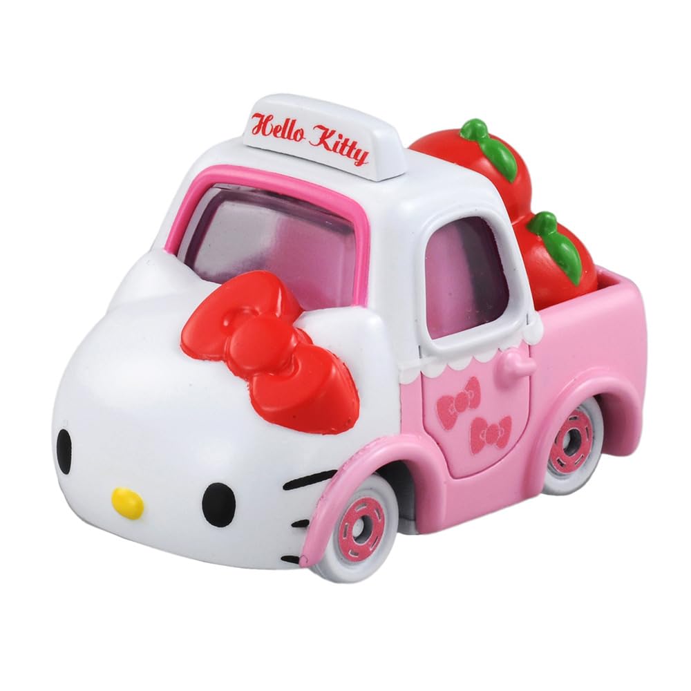 TAKARA TOMY "Tomica Dream Tomica No. 152 Porte-Pommes Hello Kitty" Voiture Miniature Jouet, Unisexe, Dès 3 ans, En boîte, Conforme aux normes de sécurité des jouets, ST