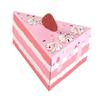 New 8Pcs Triangular Cake Shaped Paper Gift Box Cookie Candy Baby Shower Favors Treat Kids Birthday Party Dessert Packaging Boxes