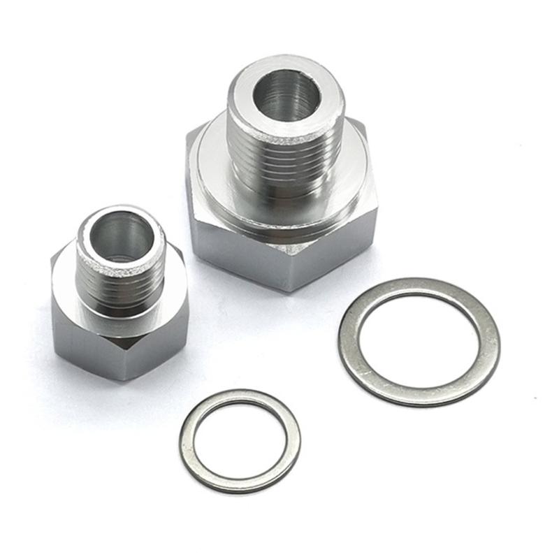 M12x1.5 M16x1 5 To 1/8 NPT Adapter for LS Series Engines Easy Installation Aluminum Engine Oil Pressure Sensor Adapter