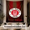 Custom Text Tapestry FC St. Pauli Print Wall Tapestry Indoor Living Room Wall Decor