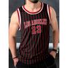 2026 Verano Raya Hombres Nº 23 Los Ángeles Camiseta sin Mangas Baloncesto Camiseta sin Mangas Chaleco Hombres Cuello Redondo Deportes Gimnasio Chaleco Hombres Ropa