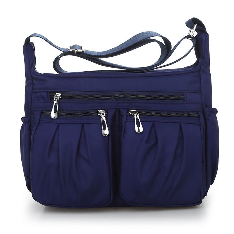 Womens Oxford Nylon Crossbody Bag With Multiple Compartments For Daily Casual Use