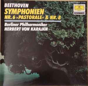 CD LUDWIG VAN BEETHOVEN - HERBERT VON  - Symphonien Nr.6 "Pastorale" & Nr.8 4311592 Deutsche Grammo Germany ObiClassical Used
