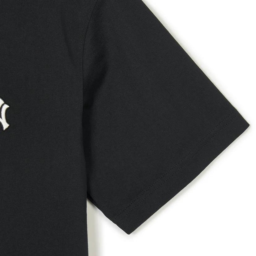 MLB New York Yankees T Shirts Unisex Black Crew Neck Moderate Straight Fit 3ATSB1143-50BKS