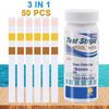 3-In-1 Pool Water Test Strips PH Chlorine Alkalinity Bromine Hardness Hot Spring Water Testing 50 Strips Per Bottle