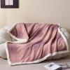 Wendbare Sherpa-Fleece-Decke, doppellagiger Polyester-Plüsch-Überwurf für Sofa, Büro-Nickerchen und Zuhause