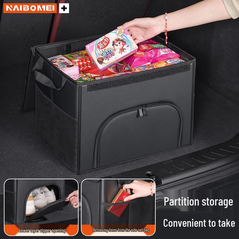 Compatible Car Trunk Organizer for Applicable Roewe Models: D6, D7, RX5, i5, i6, RX8, RX9E6 - Foldable Storage Box