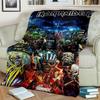 HD I-Iron Maiden Heavy Metal Band 3D-Decke, weiche Überwurfdecke für Zuhause, Schlafzimmer, Bett, Sofa, Picknick, Reisen, Büro, Decke, Kind