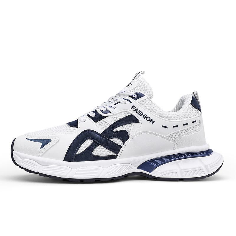 Herrenschuhe Sommer atmungsaktiv Jugend vielseitig Sportlich lässig Lauf-Mesh rutschfest Roh Dad-Schuhe