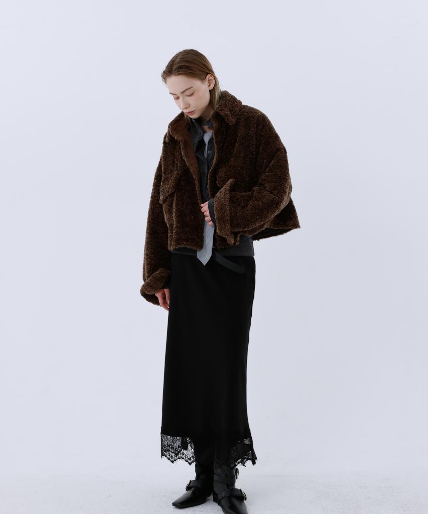 Loventina Shearling Pocket Coat_Brown