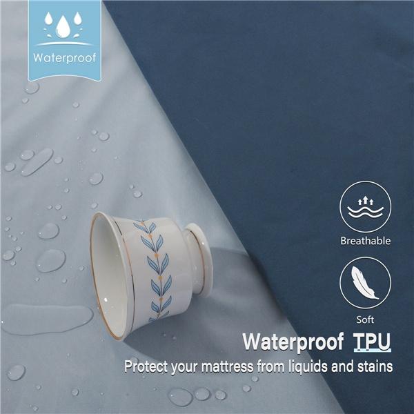 2027 Single/Full/Queen/King Solid Color Fitted Sheets King Size Mattress Protector Bed Cover Bed Sheets Bedsheet Solid Bedspreads 100% Waterproof