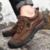 FashionOutdoor Camping Hiking Shoes Men Genuine Leather Sports Sneakers Man Travel Casual Shoes Leisure Walking Climbing Men's Footwear