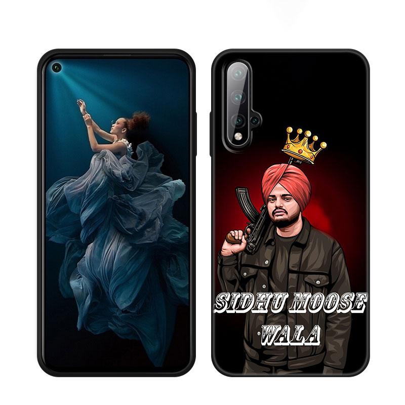 Sidhu Moose Wala Black Phone Case For Honor 70 90 Lite X40 GT X50 I X5 Plus X6A X6S X7A X8A X8B X6 X7 X8 X9 4G X9A X9B 5G