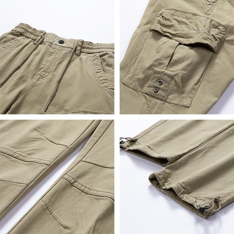 Men's multi-pocket overalls straight versatile sports casual pants new outdoor versatile trousers