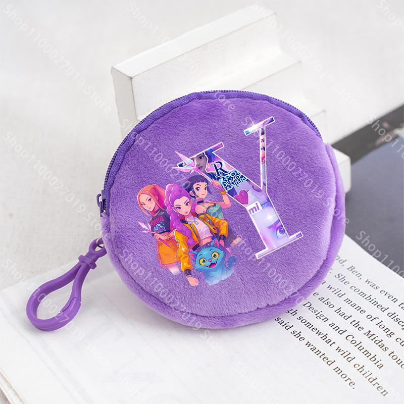K Pop Demon Hunters Meisjes Portemonnee Kind Schattig Letter Cartoon Print Grote Capaciteit Cosmetische Tas Draagbare Handtas Kinderen Cadeaus