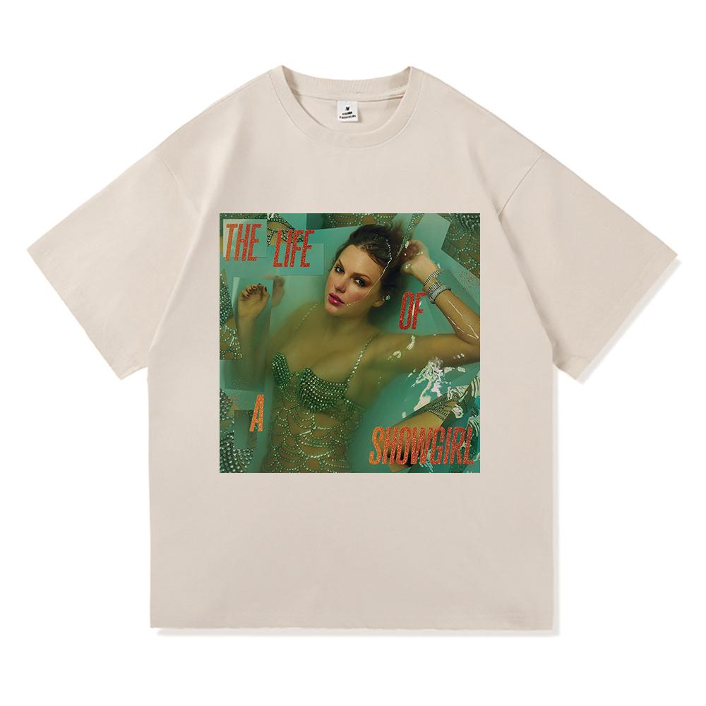 The Life of A Showgirl Album T Shirt 2025 New Fashion Men/women Clothing Vintage Harajuku High Quality Clothes Cotton Tshirts