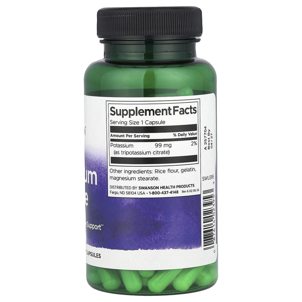 Potassium Citrate, 99Mg, 120 Capsules