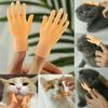 1 çift Minik Eller Masaj Aleti Köpek Kedi Oyuncak Parmak Eldiven Küçük Parmak Silikon Eldiven