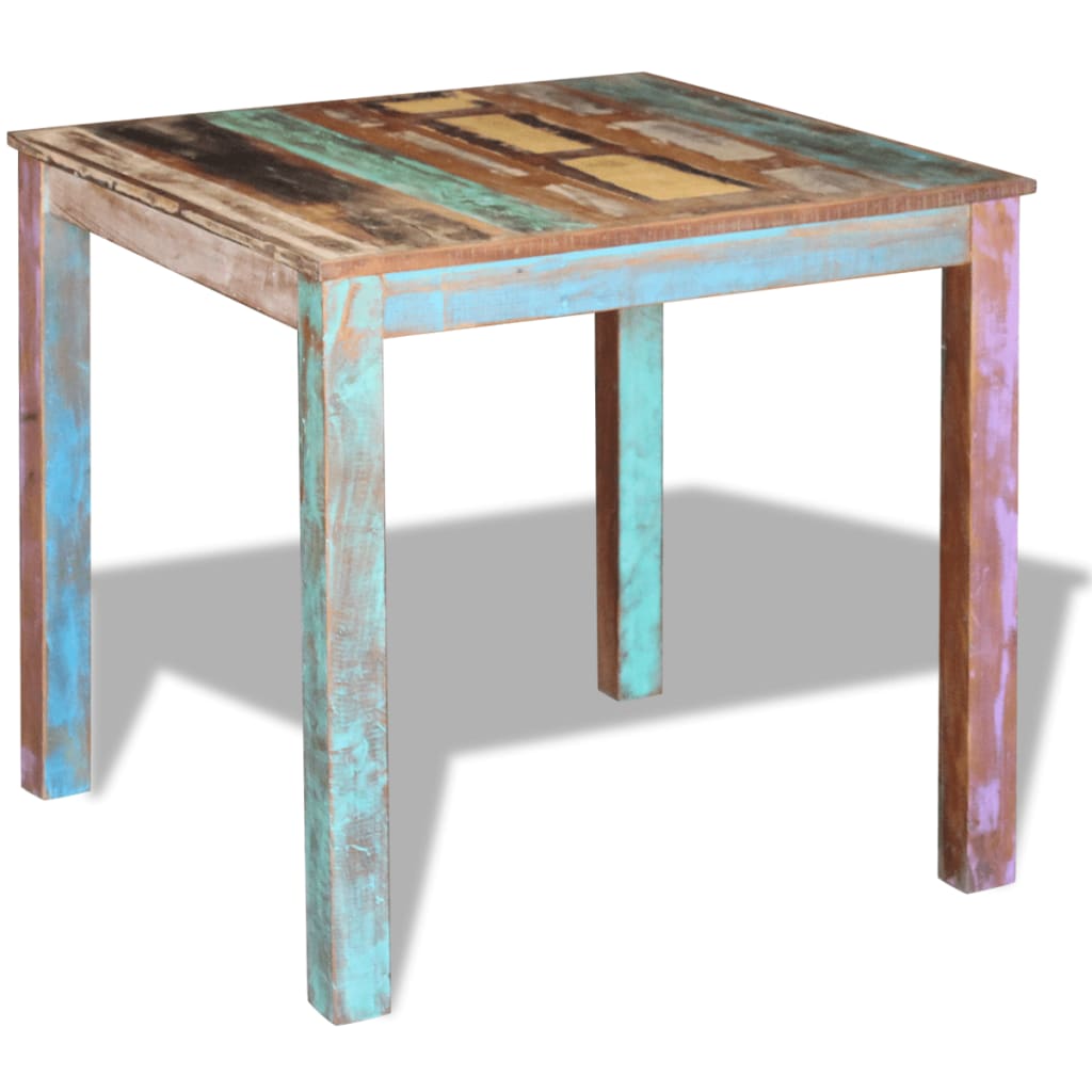 Dining Table Solid Reclaimed Wood 80 X 82 X 76 Cm