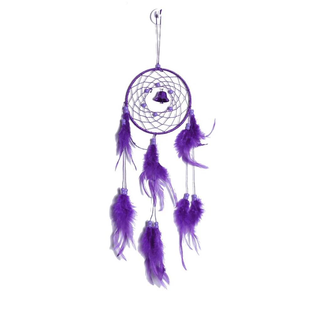 55cm White Dream Catcher Net with Feathers Handmade Wall Hanging Car Ornament Craft Home Decoration Decor Wind Chimes Dropship