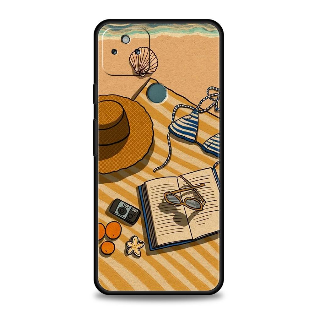 Summer Beach Phone Case Cover for Google Pixel 10 9 8 7 6 9A 8A 7A 6A Pro Shockproof Soft TPU 10 Pro XL Shell Fundas Capas Bags