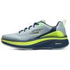Skechers Men Gray Blue Low Top Casual Running Shoes Lightweight Elastic Breathable Support Cushion Anti Roll 220851-GYNV