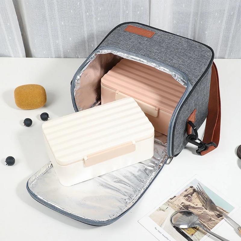 Fresh-keeping Ice Packs, Large-capacity Picnic Meal Packs, Hand-held Insulated Bags, and Crossbody Insulated Lunch Packs