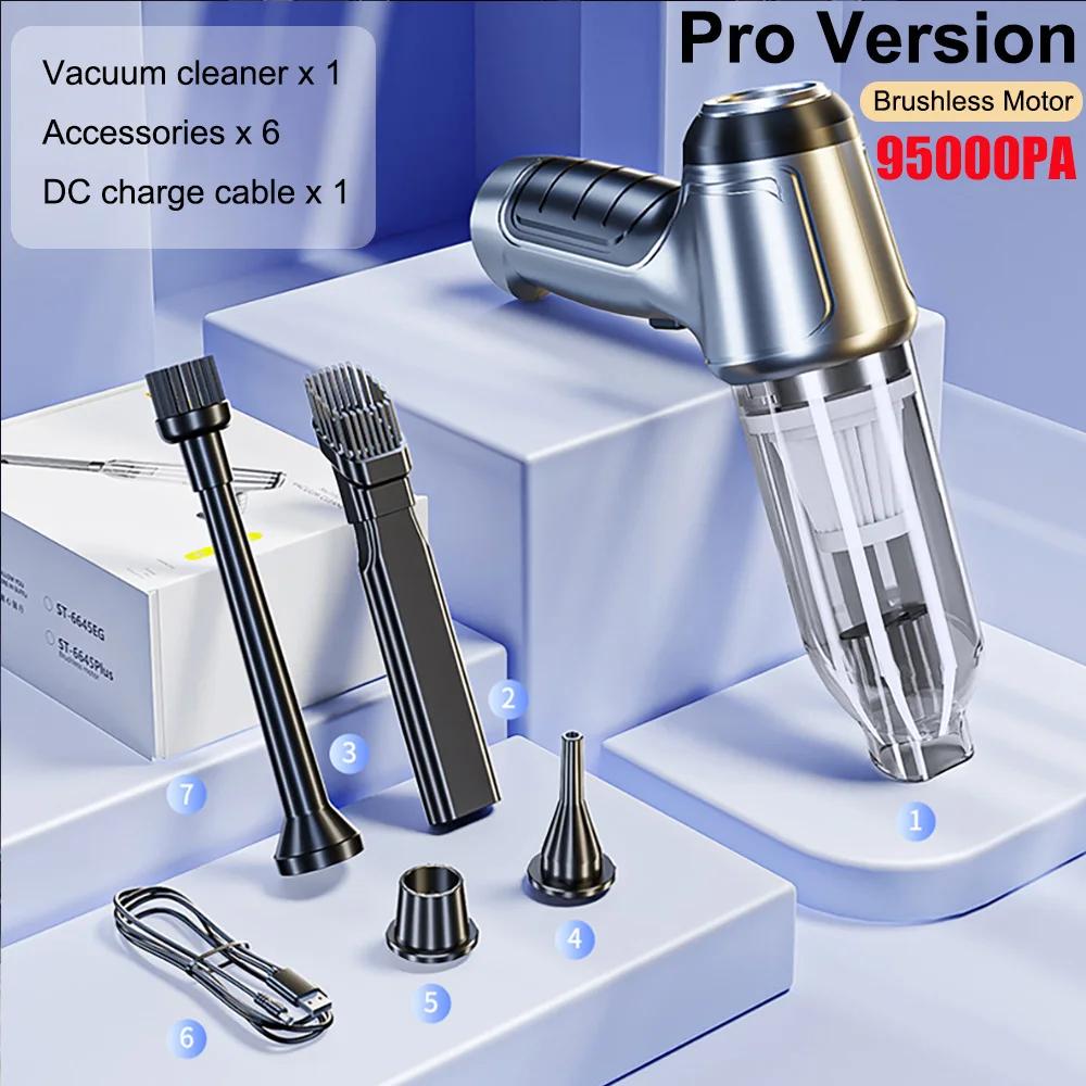 95000PA Car Vacuum Cleaner Powerful Wireless Mini Handheld Portable Vacuum Cleaner For Automotive Strong Suction Cleaning